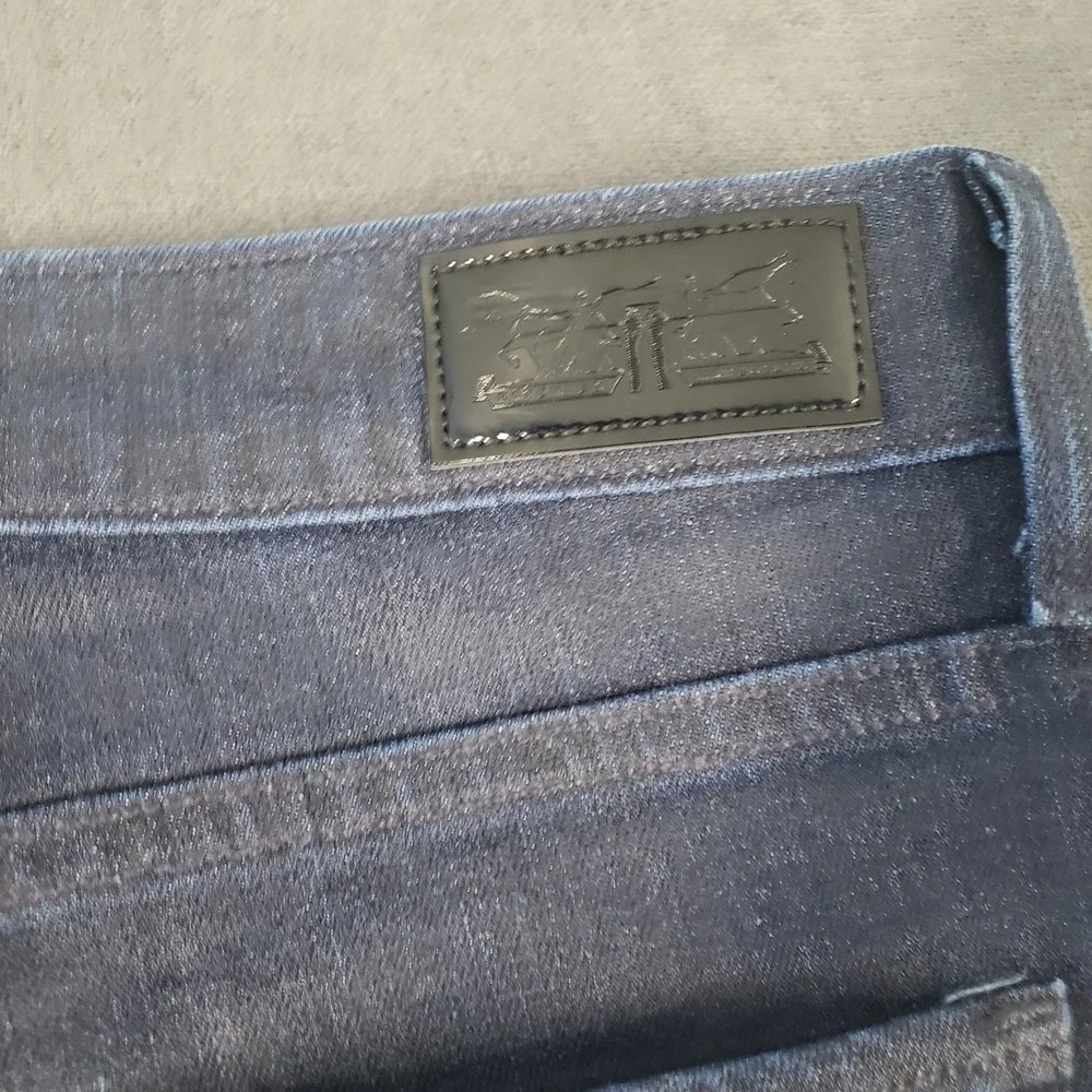 Levis Jeans Womens Size 12 Mid Rise Bootcut Skinny Dark Wash Red‎ Tab